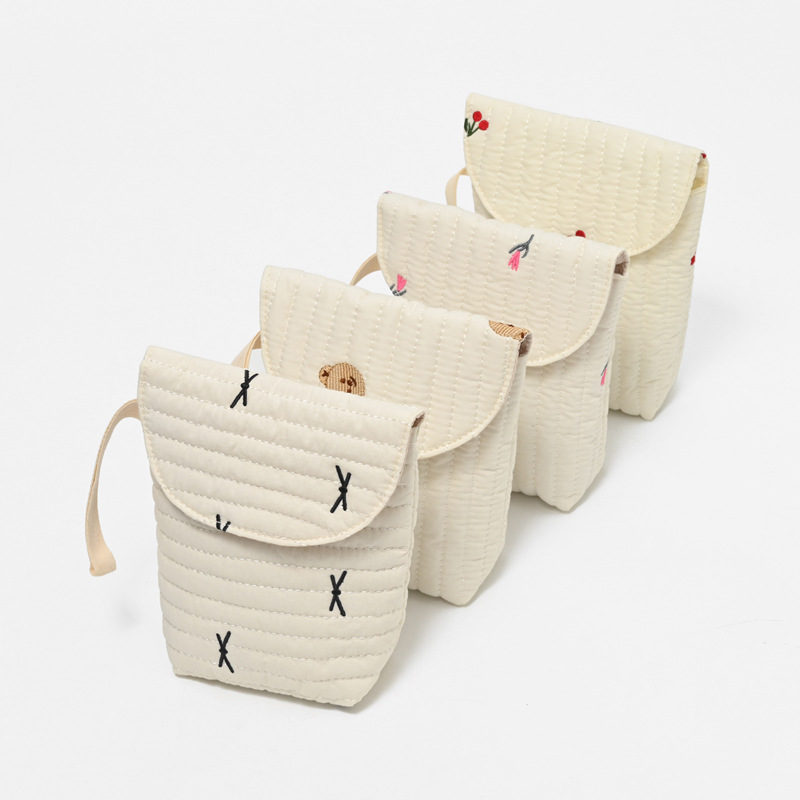 Diaper Bag Backpack - Embroidery Cotton Baby Diaper Bag Washable