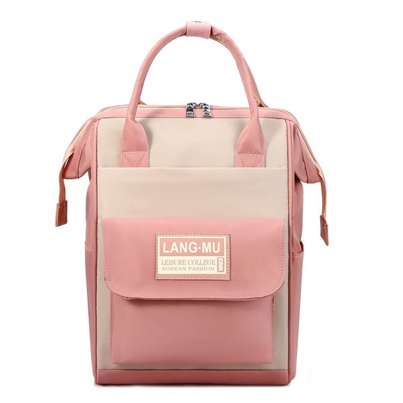 Diaper Bag Backpack - Vintage Leather Diaper Bag Large Capacity