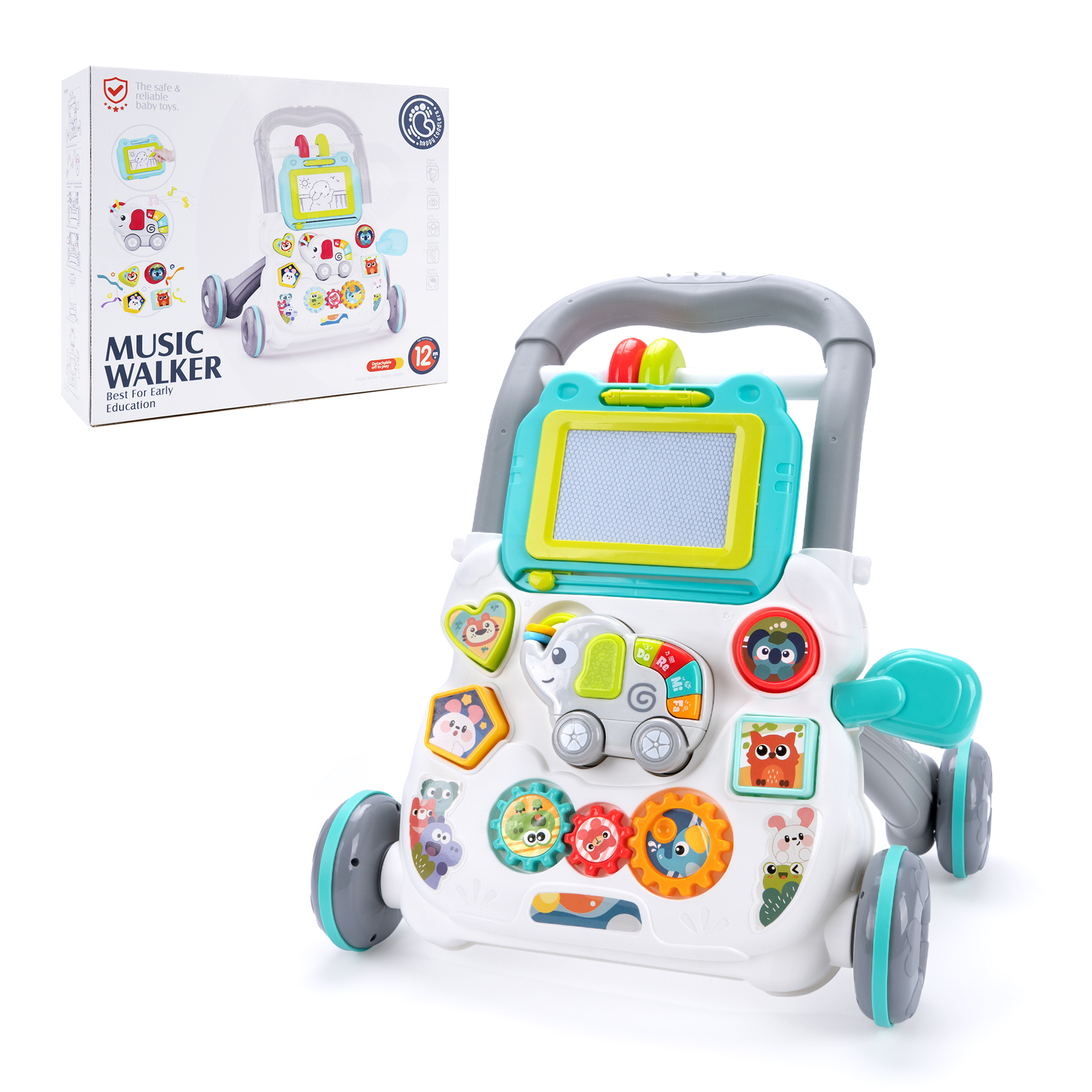 Cartoon Baby Push Walker Toy w - Baby Walker Activity incelemesi ve fiyatı