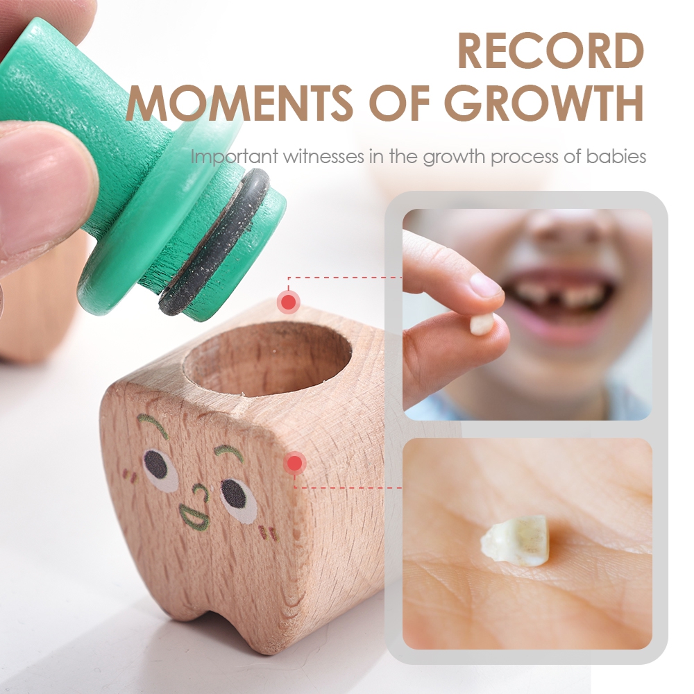 4pc Set Baby Tooth Wooden Box  - Baby Products Storage Box incelemesi ve fiyatı