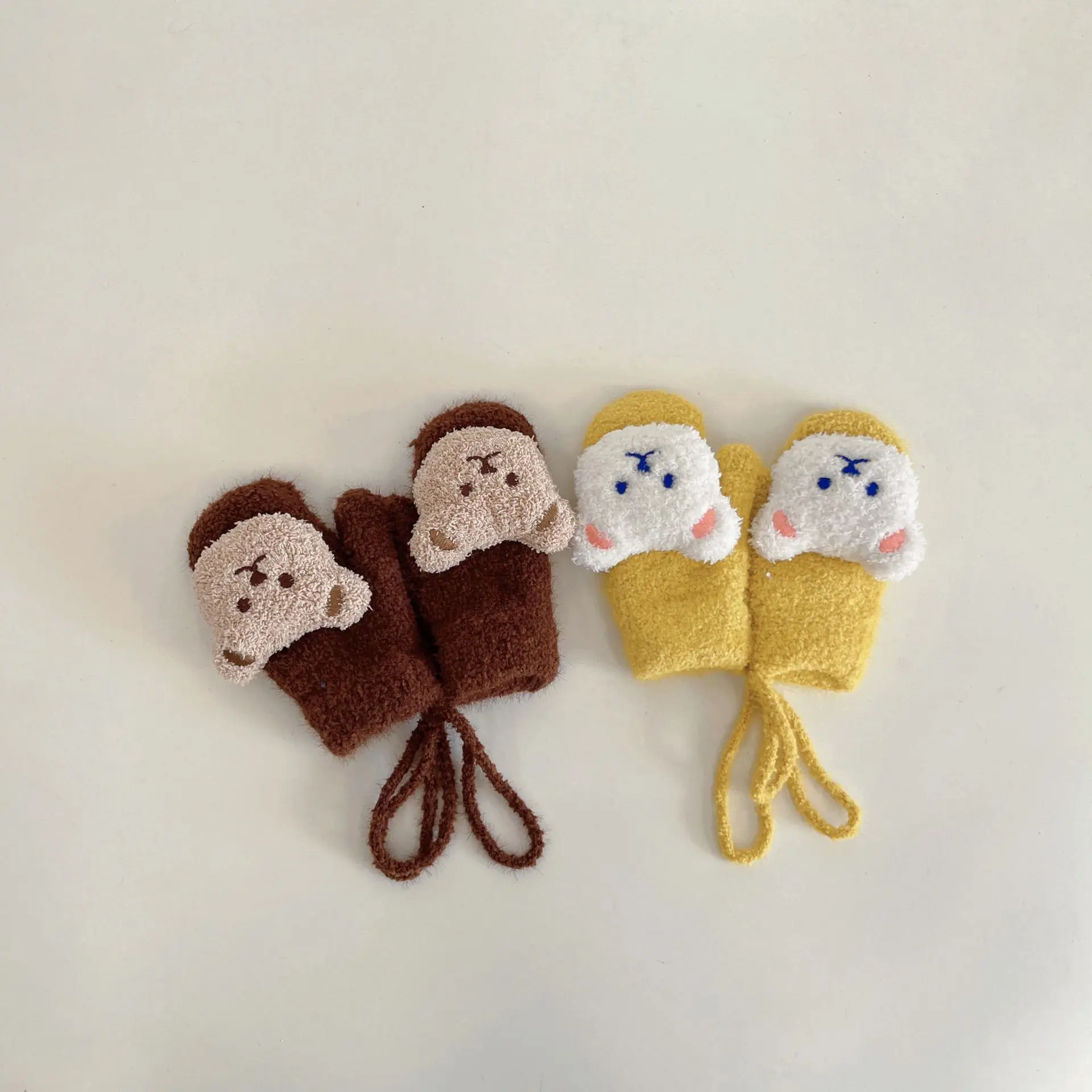 1-4Y Cartoon Bear Baby Mittens - Teething Mitten Baby incelemesi ve fiyatı