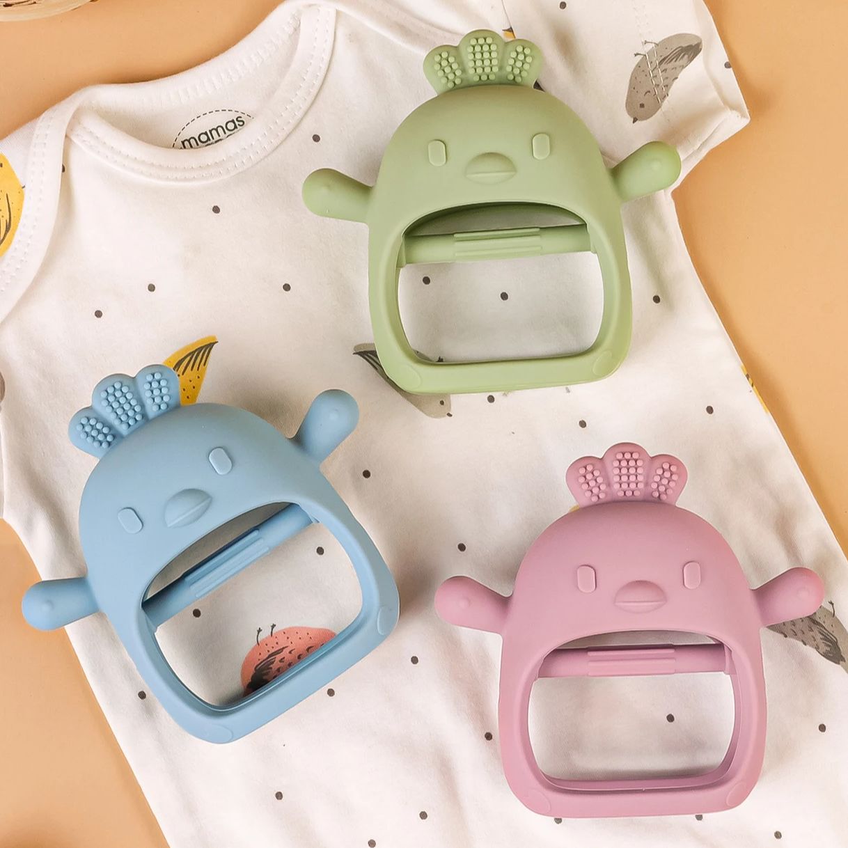 1PC Baby Teether Gloves Kids T - Teething Mitten Baby incelemesi ve fiyatı