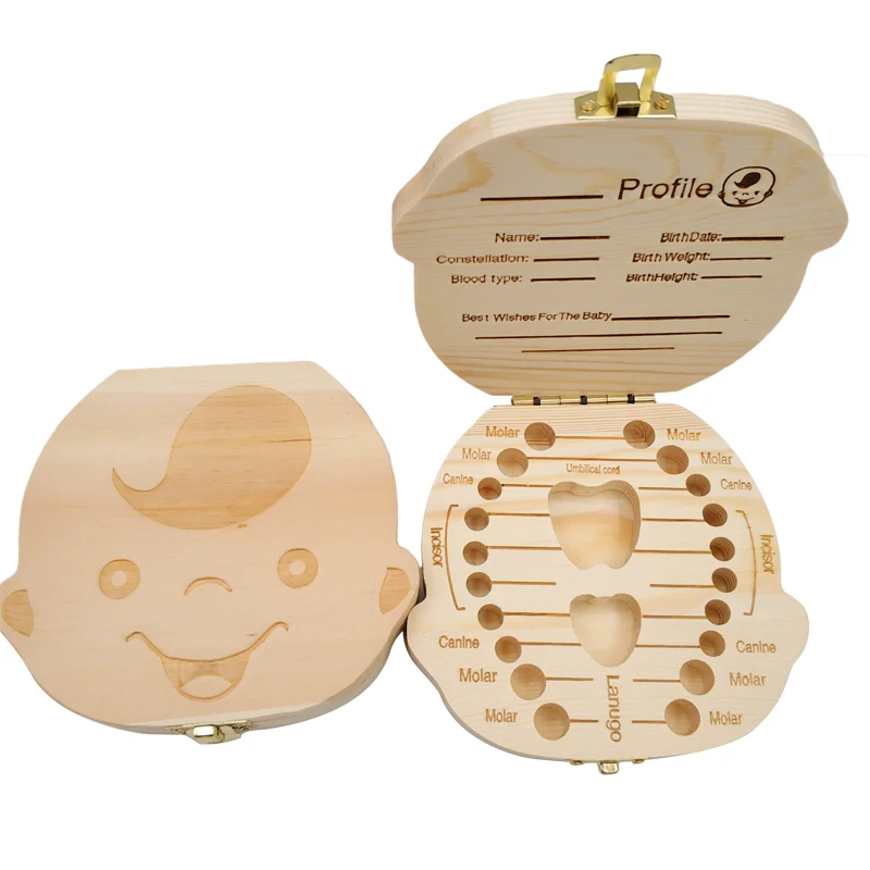 Baby Tooth Box Wooden Kids Mil - Baby Products Storage Box incelemesi ve fiyatı