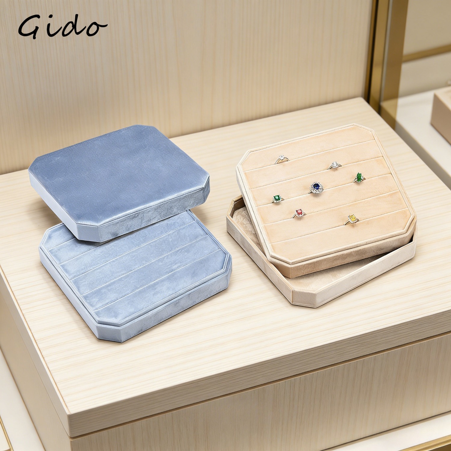 Velvet Ring Earring Organizer  - Baby Products Storage Box incelemesi ve fiyatı