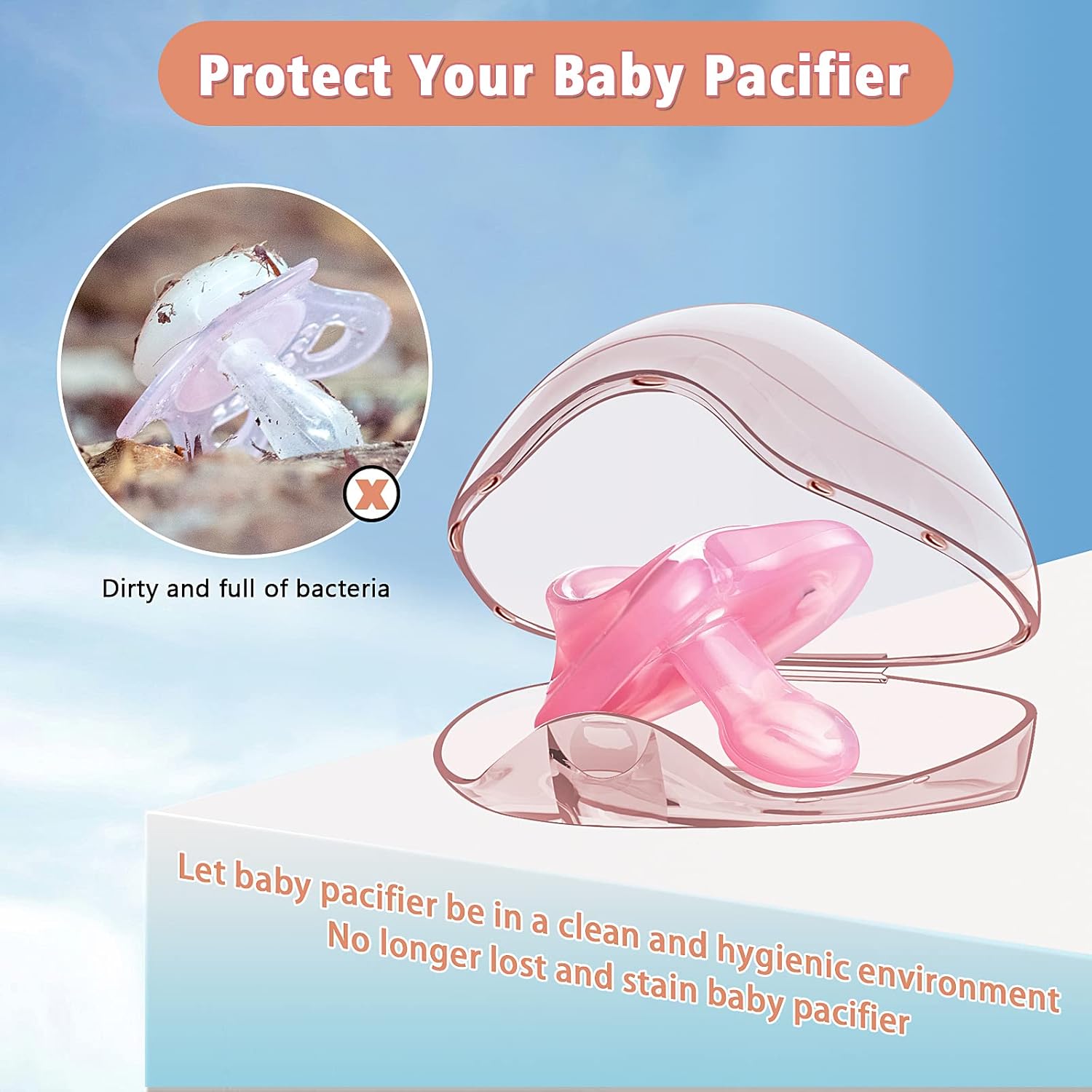 Pacifier Holder - 2/4 Pcs Trav - Baby Products Storage Box incelemesi ve fiyatı