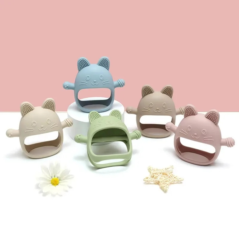 1PC Baby Silicone Teethers Glo - Teething Mitten Baby incelemesi ve fiyatı
