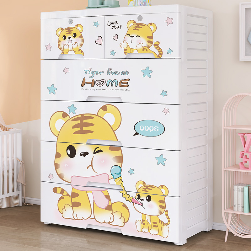 Thickened plastic five-bucket  - Baby Products Storage Box incelemesi ve fiyatı