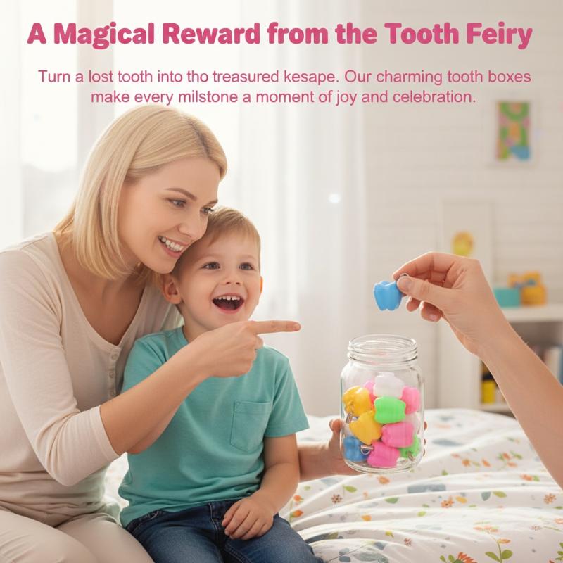 50Pcs Baby Tooth Box Tooth Sha - Baby Products Storage Box incelemesi ve fiyatı